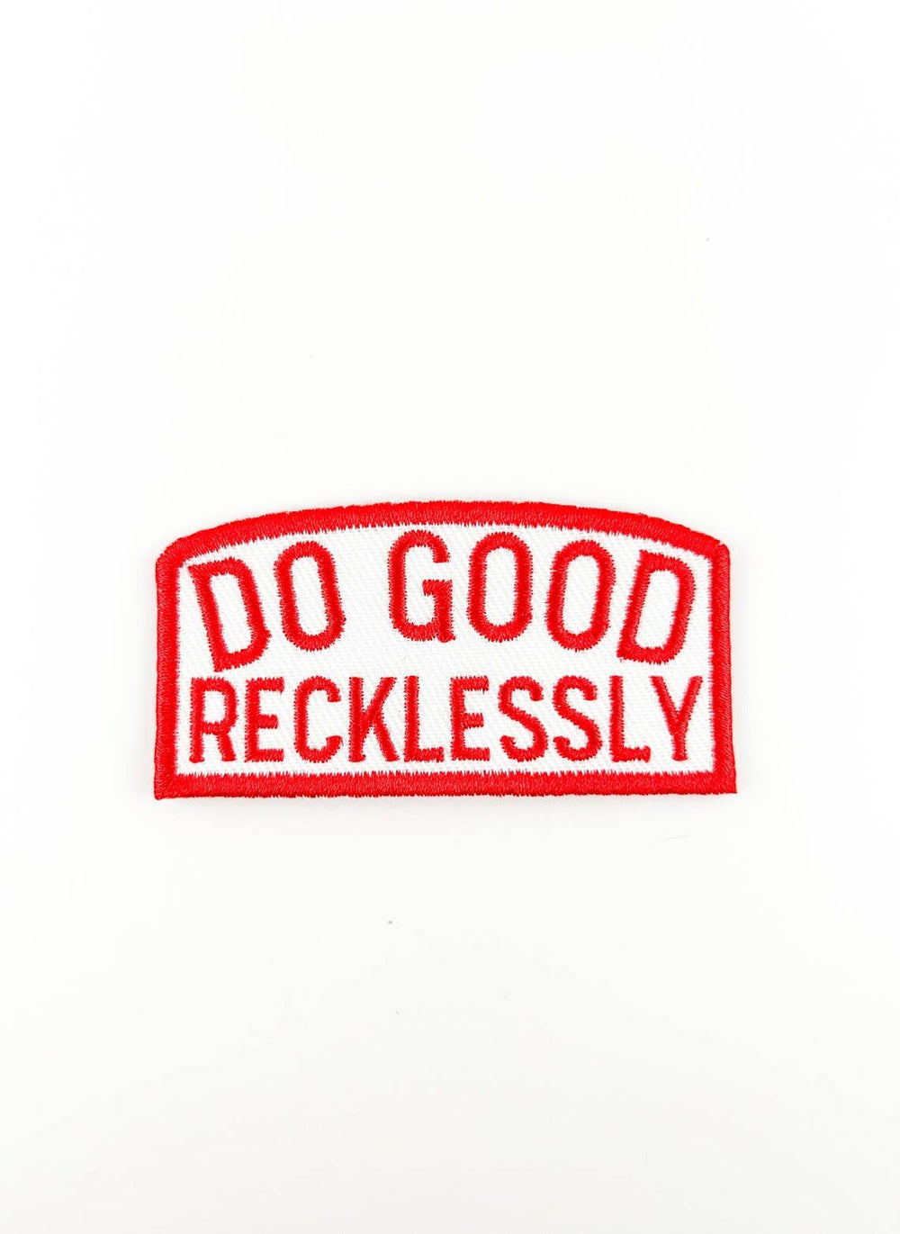 Field Trip Threads - Do Good Recklessly Embroidered Iron-On Patch Trucker Party