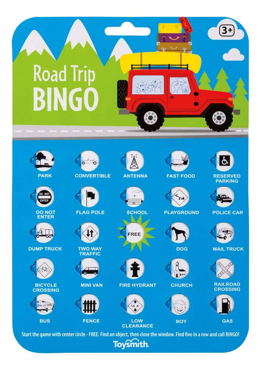 Toysmith - On the Way Games Road Trip Bingo, Travel Game