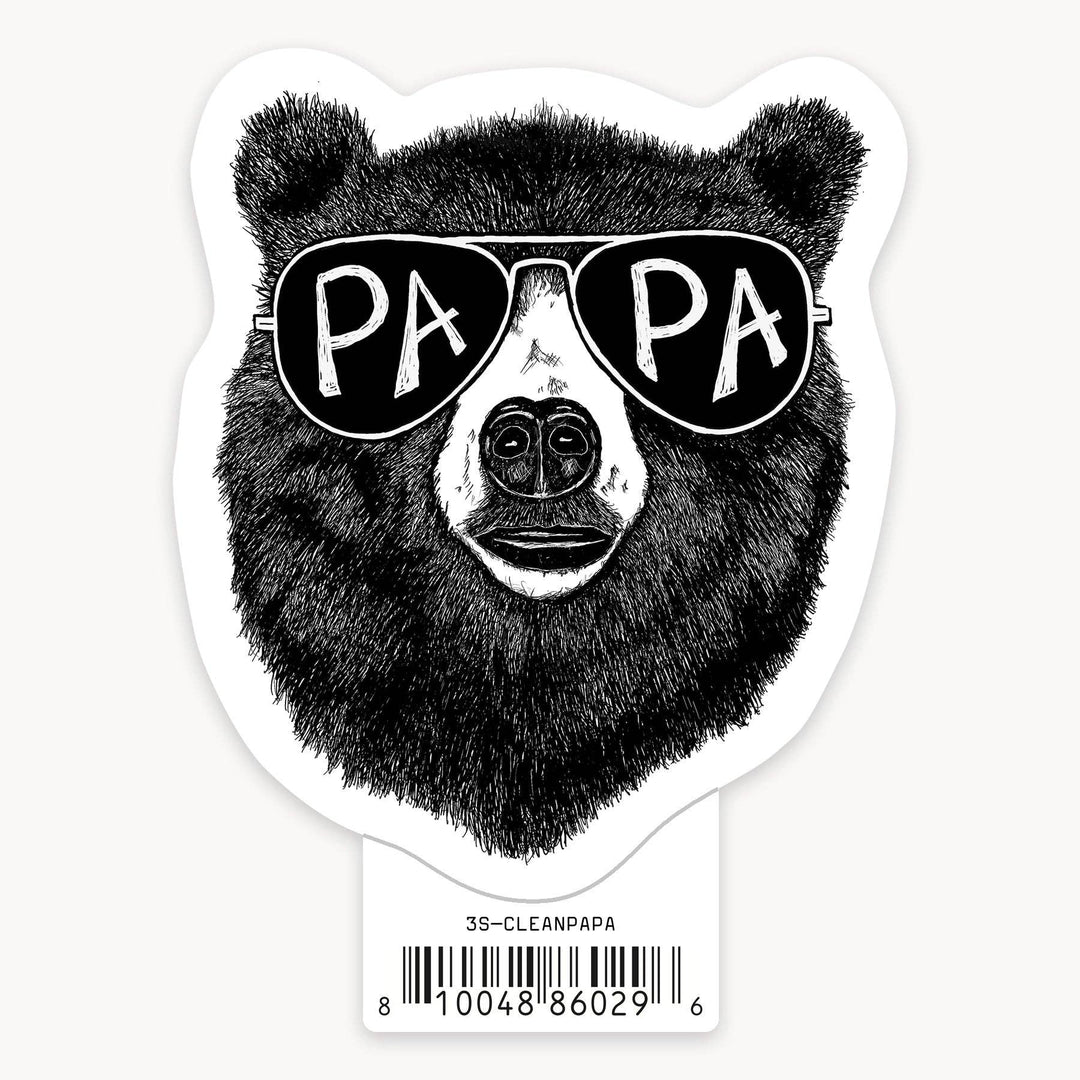 Clean Papa - 3" Art Sticker
