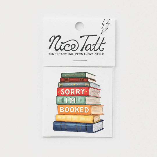 Booked - Temporary Tattoo