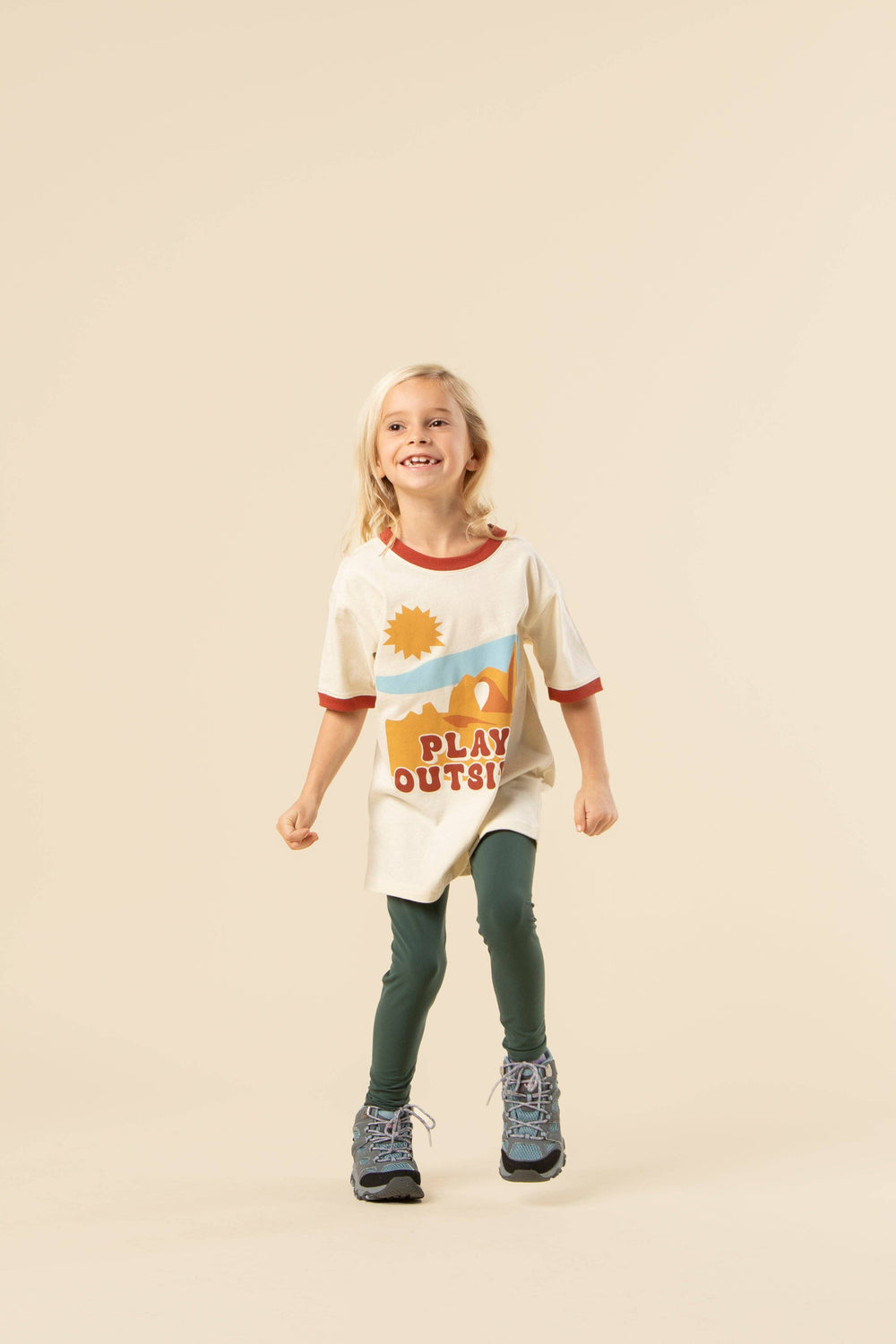 Play Outside Youth Short Sleeve Ringer Tee