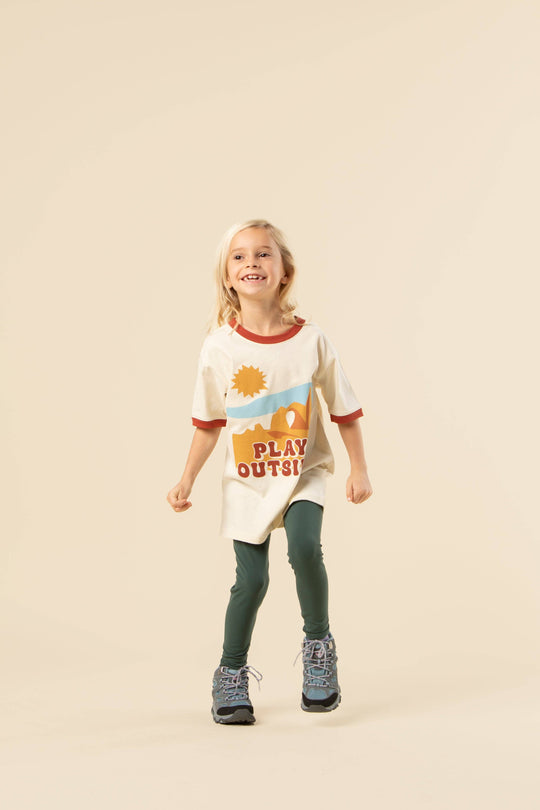 Play Outside Youth Short Sleeve Ringer Tee