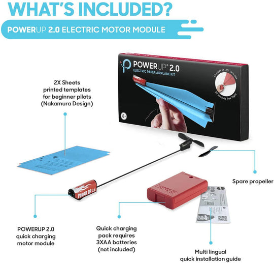 POWERUP 2.0 Paper Airplane Conversion Kit