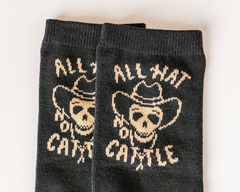 All Hat No Cattle Western Socks - Davidson Provision Co.