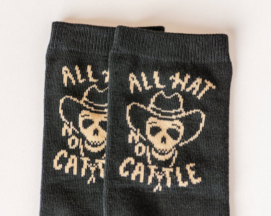 All Hat No Cattle Western Socks - Davidson Provision Co.