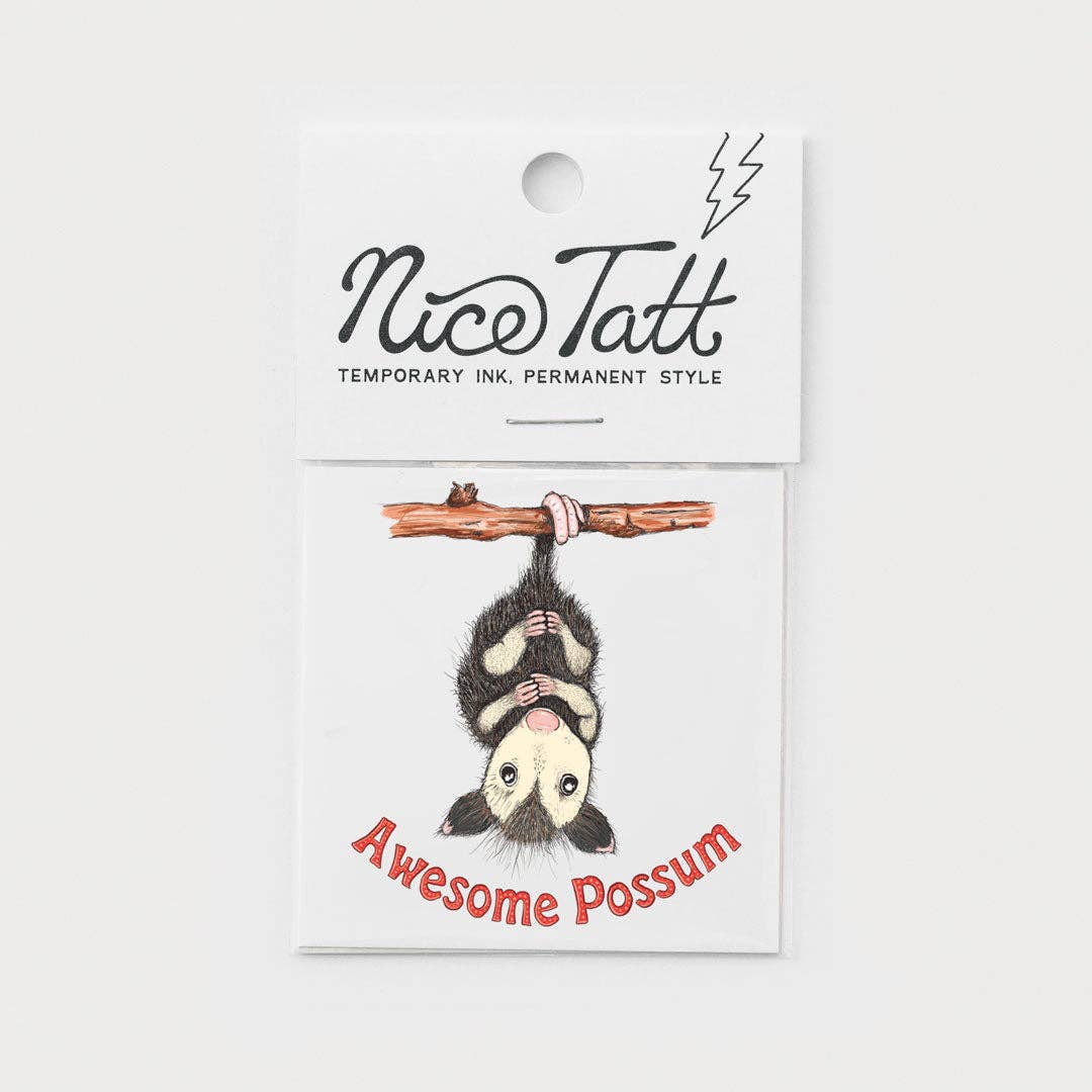Awesome Possum - Temporary Tattoo - Davidson Provision Co.