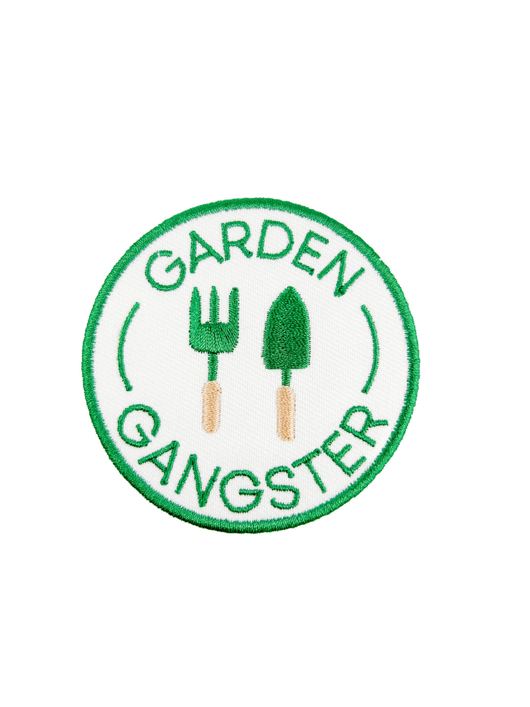Field Trip Threads - Garden Gangster Embroidered Iron On Patch Organic Farm Hats