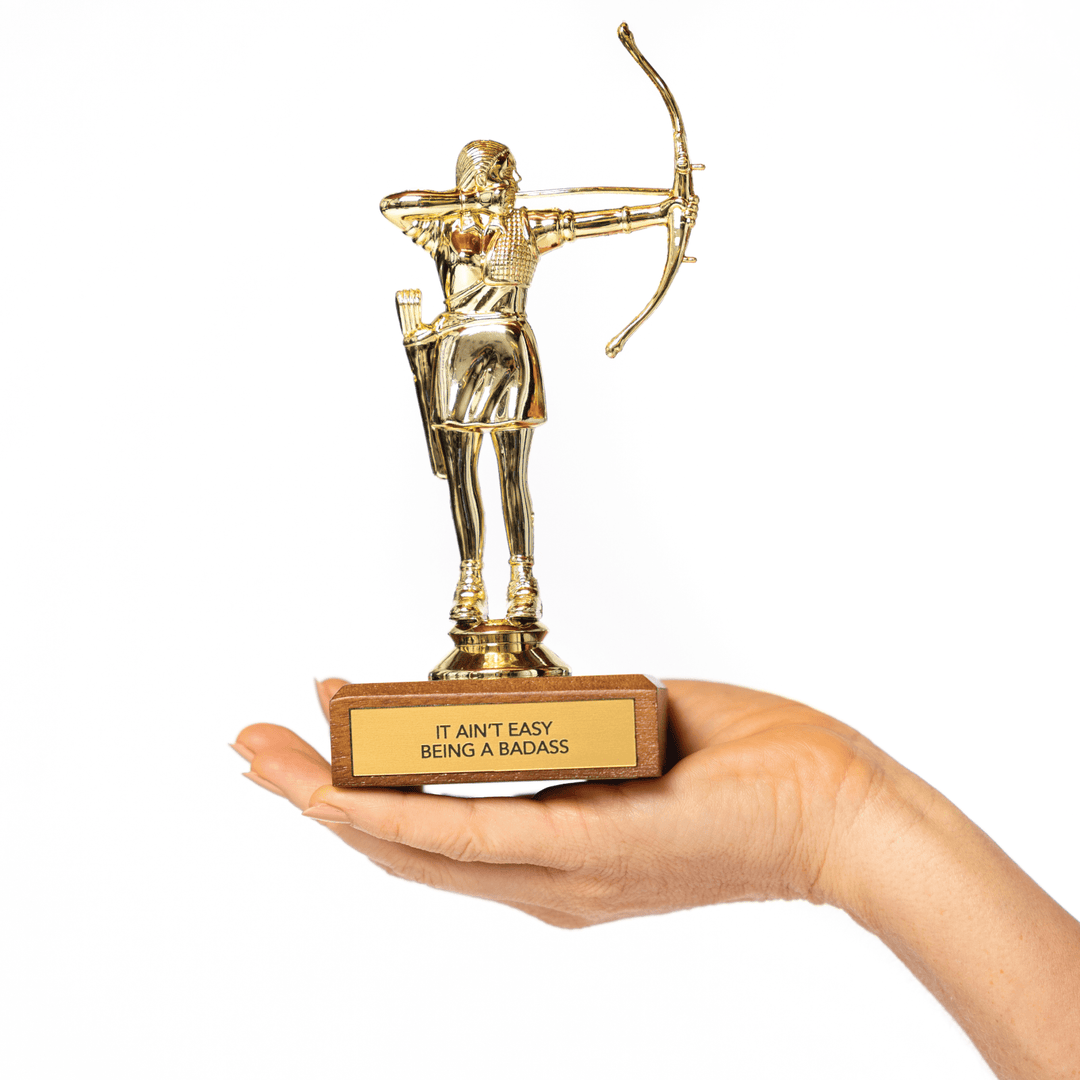 BADASS IS MY MIDDLE NAME TROPHY - Davidson Provision Co.