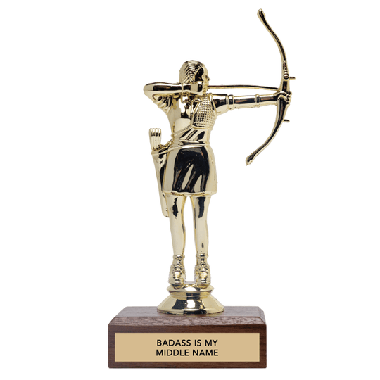 BADASS IS MY MIDDLE NAME TROPHY - Davidson Provision Co.