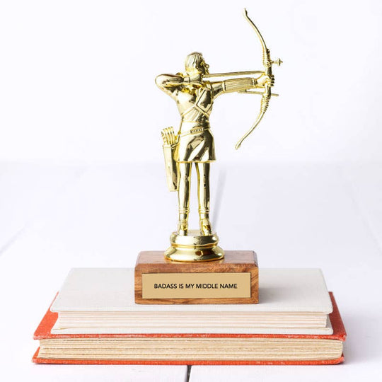BADASS IS MY MIDDLE NAME TROPHY - Davidson Provision Co.