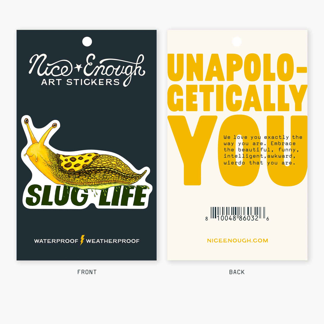 Banana Slug - 3" Art Sticker - Davidson Provision Co.