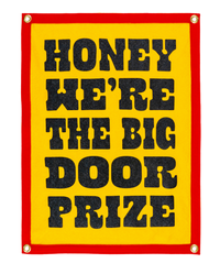 We're The Big Door Prize Camp Flag • John Prine x Oxford Pennant