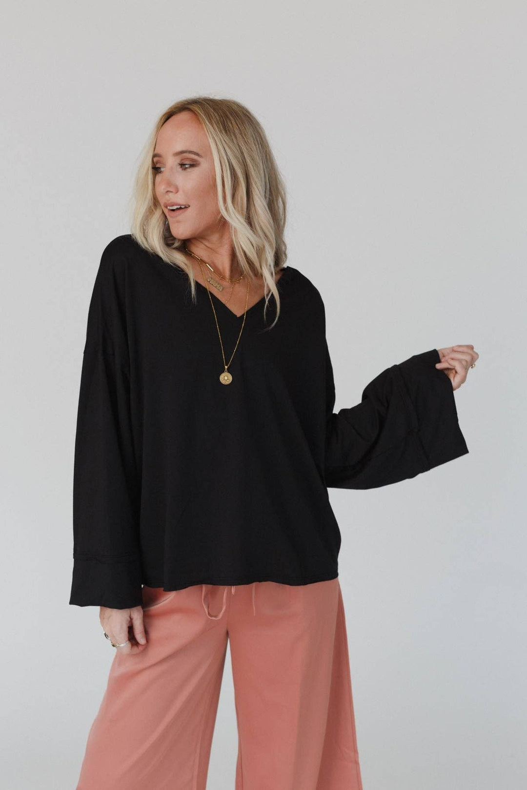 Love It V Neckline Sweater Top
