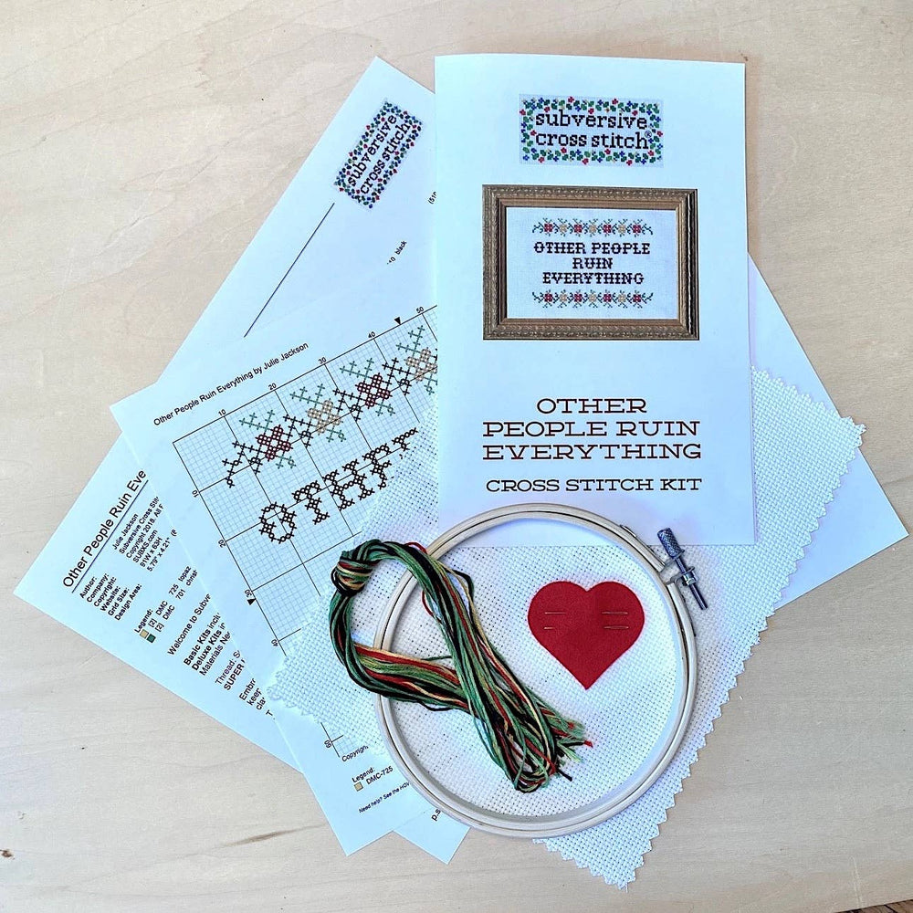 Good Luck WIth That Deluxe Cross Stitch Kit