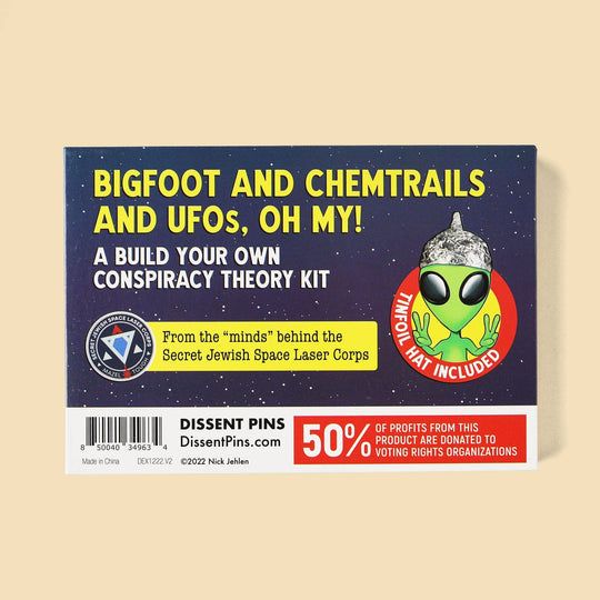 Bigfoot and Chemtrails and UFOs, Oh My! Conspiracy Theory Kit - Davidson Provision Co.