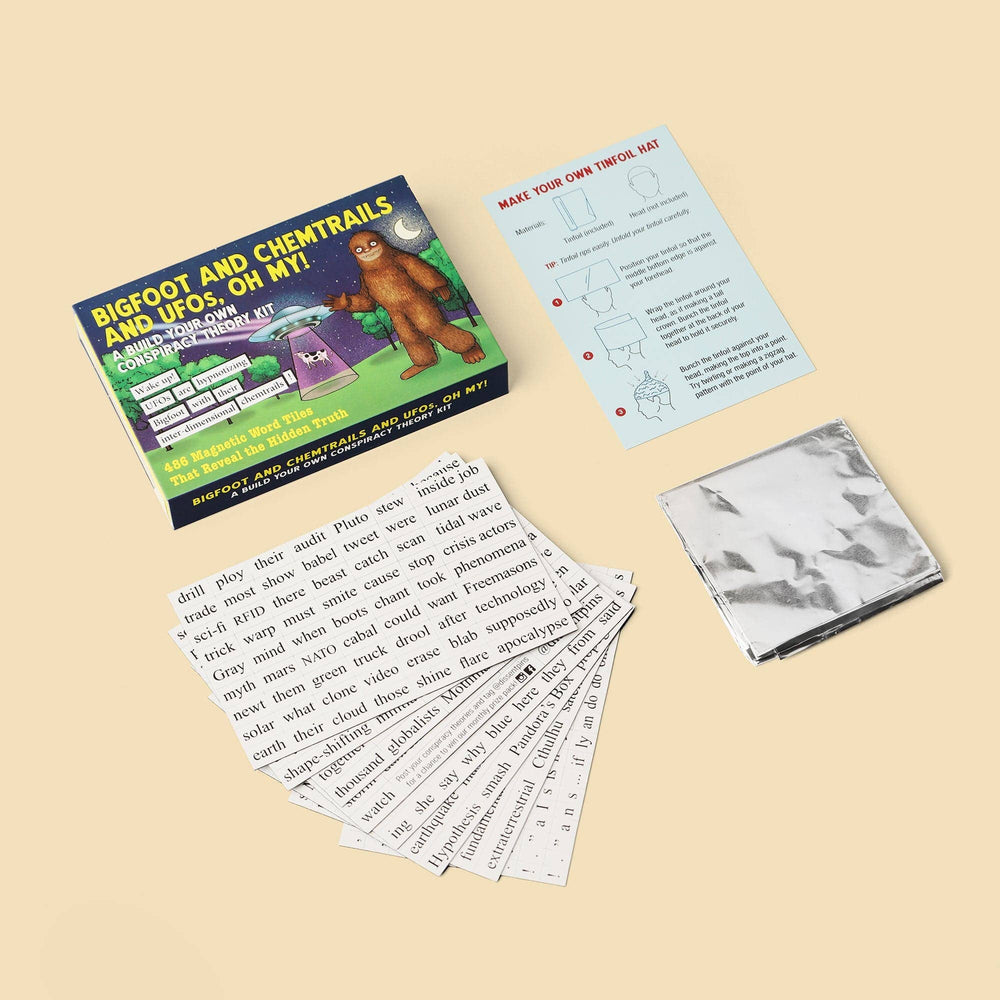 Bigfoot and Chemtrails and UFOs, Oh My! Conspiracy Theory Kit - Davidson Provision Co.