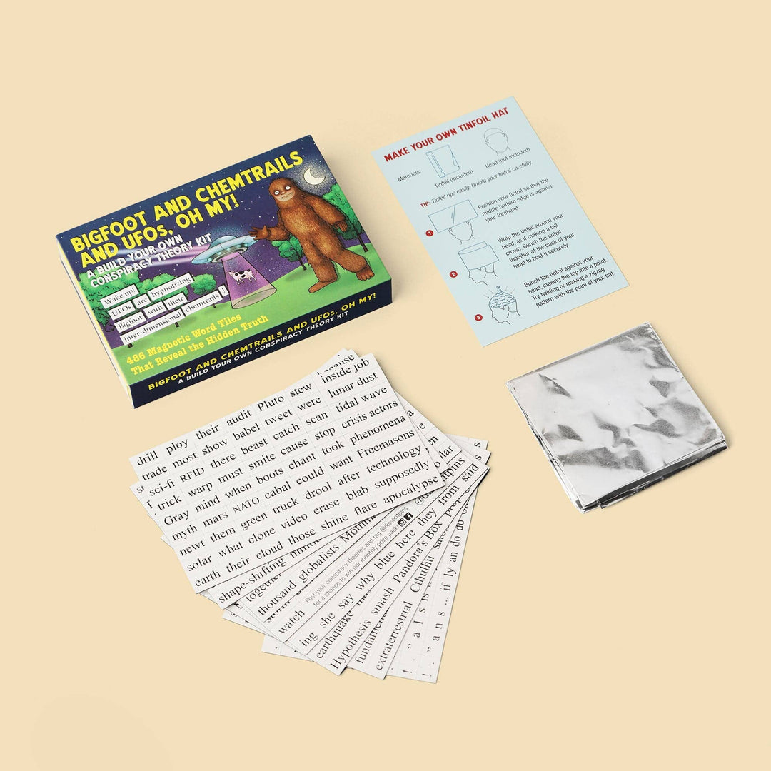 Bigfoot and Chemtrails and UFOs, Oh My! Conspiracy Theory Kit - Davidson Provision Co.