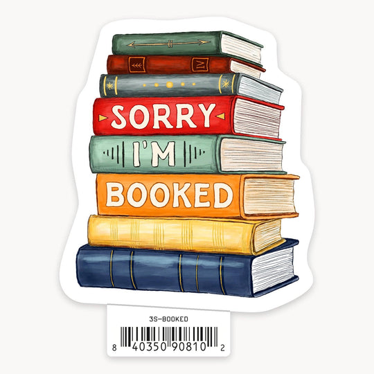 Booked - 3" Art Sticker - Davidson Provision Co.