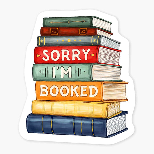 Booked - 3" Art Sticker - Davidson Provision Co.