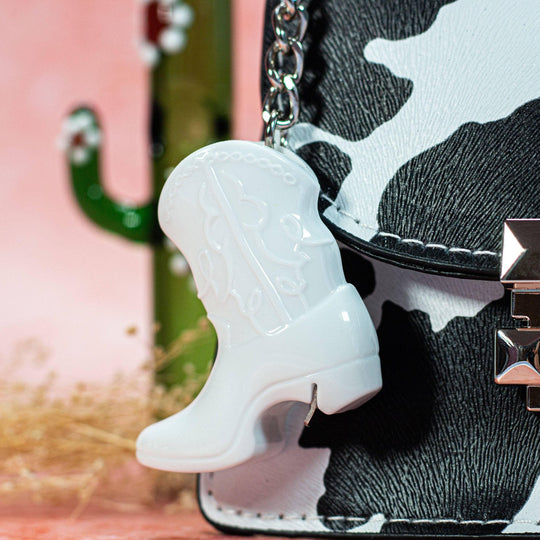 Boot Bottle Opener Keychain- White - Davidson Provision Co.