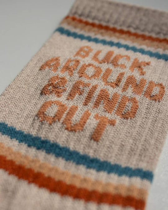 Buck Around and Find Out Western Socks - Davidson Provision Co.