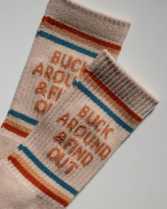 Buck Around and Find Out Western Socks - Davidson Provision Co.
