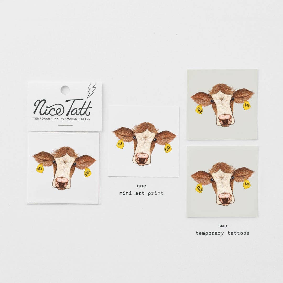 Hay Girl - Temporary Tattoo