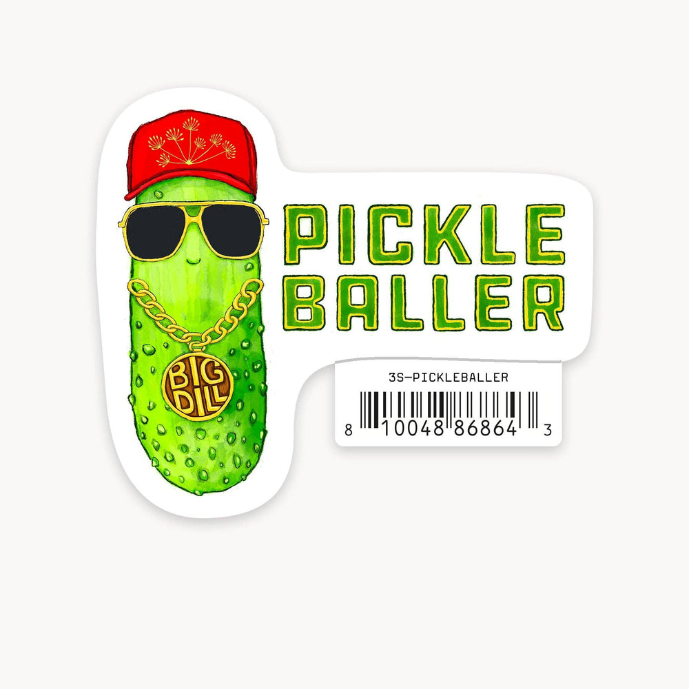 Pickle Baller - 3" Art Sticker