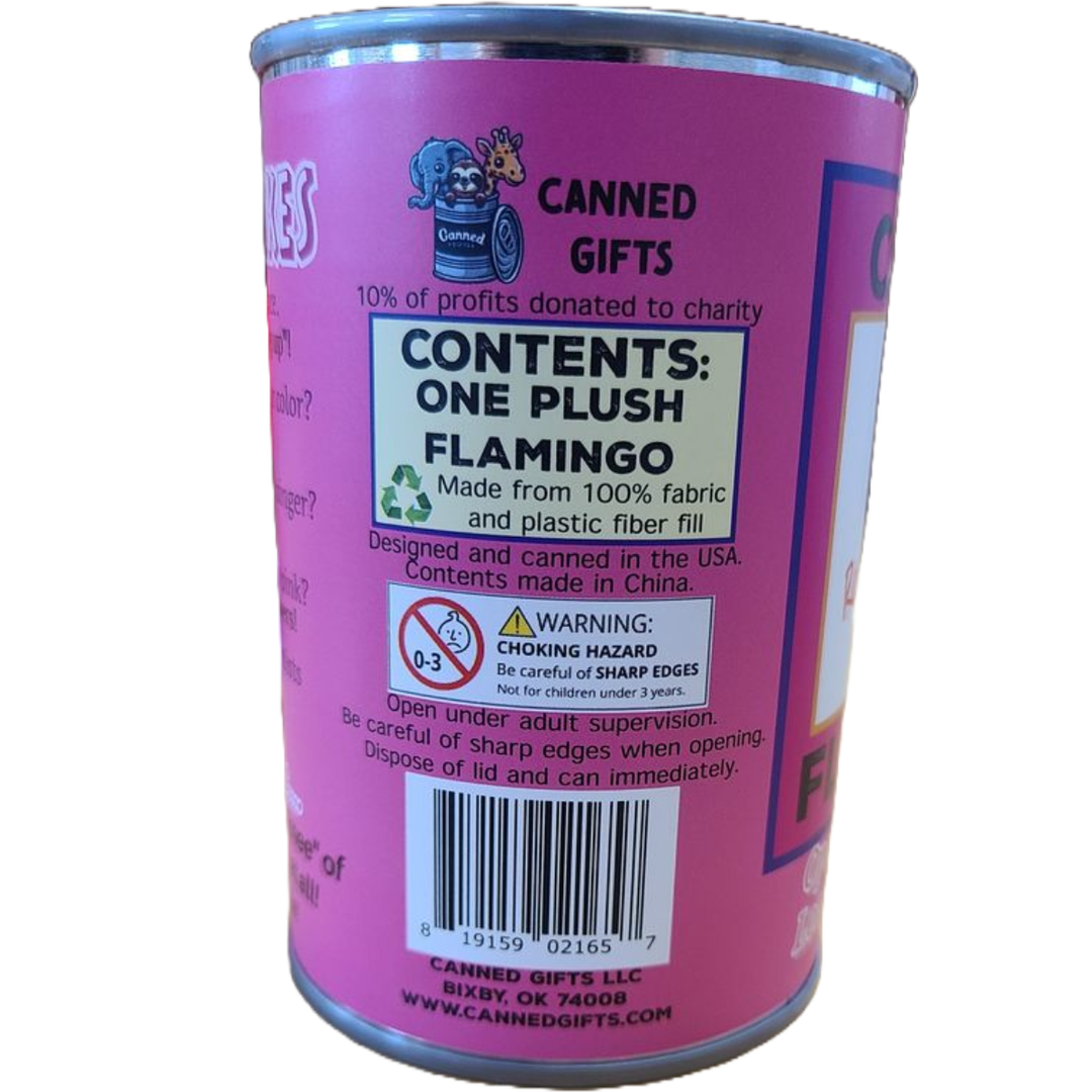 Rosy the Canned Flamingo w/Jokes