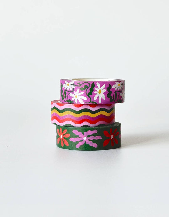 Daisy Washi Tape, Set of 3