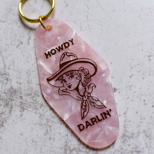 Howdy Darlin' Motel Keychain