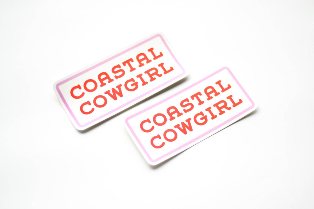Coastal Cowgirl Vinyl Sticker