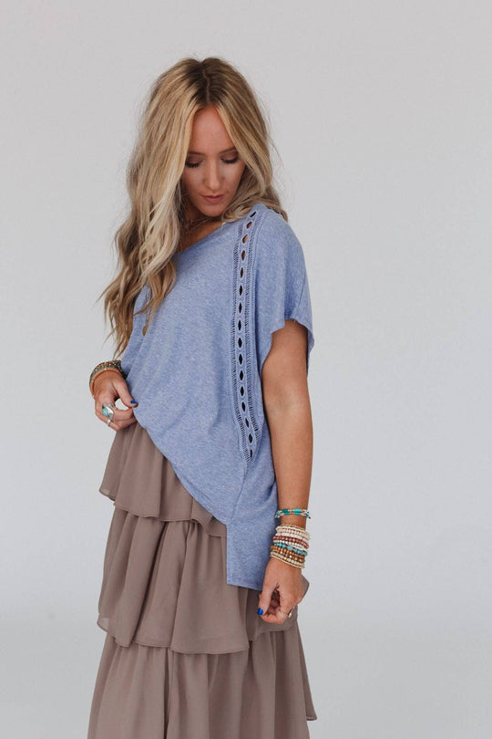 Camden Lace V Neck Top - Davidson Provision Co.
