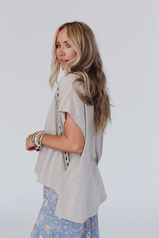 Camden Lace V Neck Top - Davidson Provision Co.