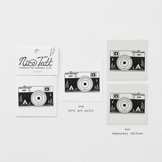 Camera - Temporary Tattoo - Davidson Provision Co.