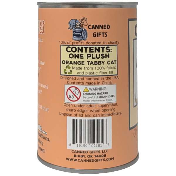 Canned Orange Tabby Cat - Davidson Provision Co.