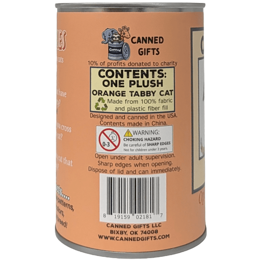 Canned Orange Tabby Cat - Davidson Provision Co.