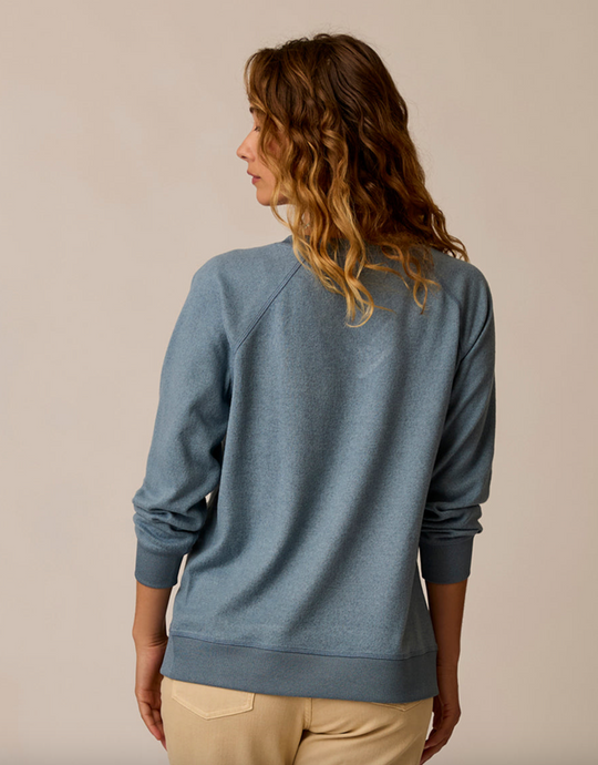 Carve Alena Supersoft Top in Blue Mirage Heather – back