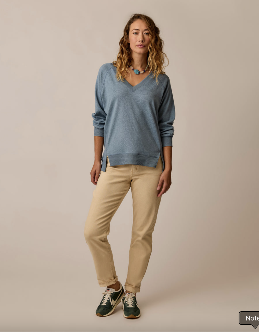 Carve Alena Supersoft Top in Blue Mirage Heather – front full