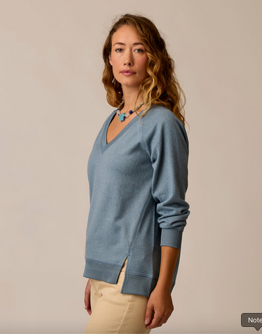 Carve Alena Supersoft Top in Blue Mirage Heather – side