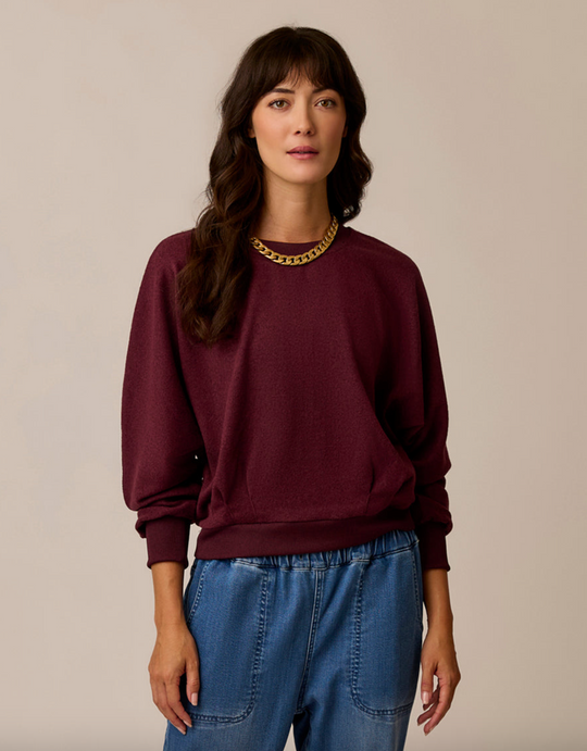 Carve Anneke Supersoft Dolman in Sangria Heather – front