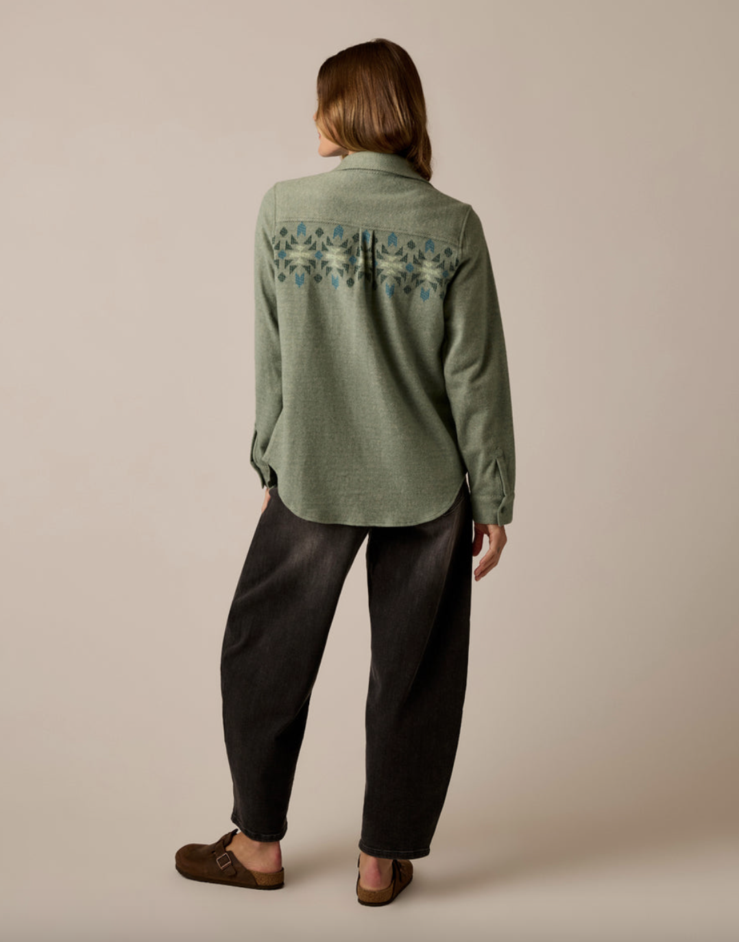 Carve Fairbanks Supersoft Shirt in Laurel Motif – back