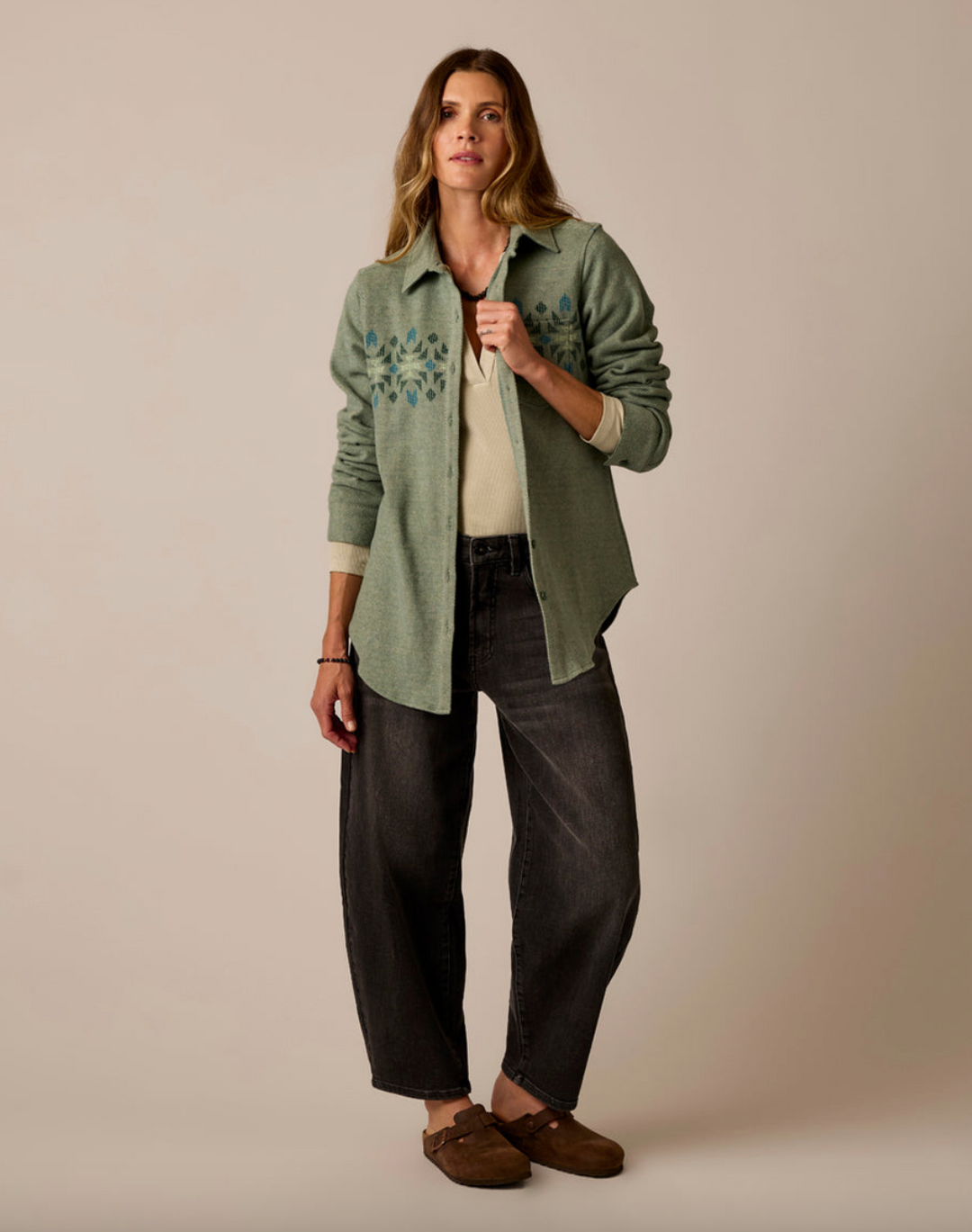 Carve Fairbanks Supersoft Shirt in Laurel Motif – unbottoned