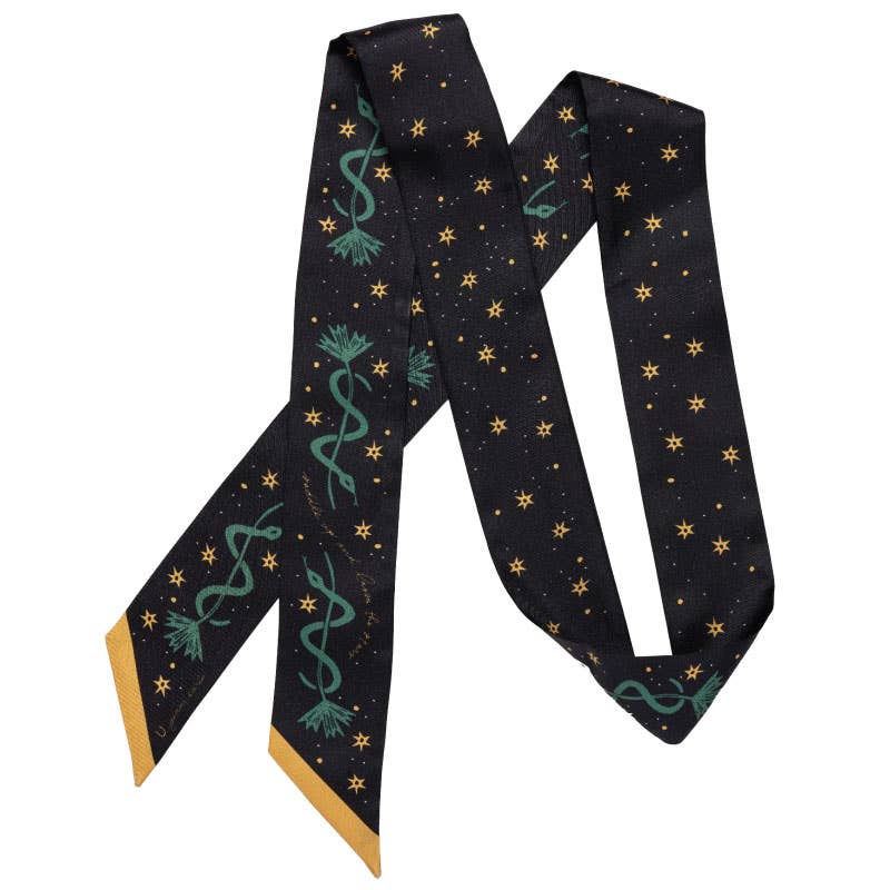 Silk Twilly Scarf - “Saddle Up and Lasso the Stars”