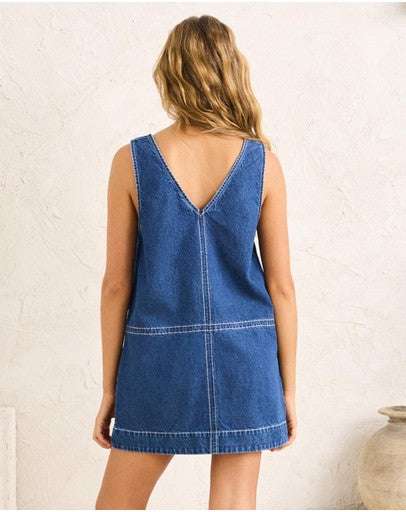 Cece Contrast Stitch Mini Dress - Davidson Provision Co.