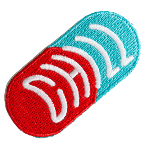 Chill Pill Embroidered Iron-On Patch - Davidson Provision Co.