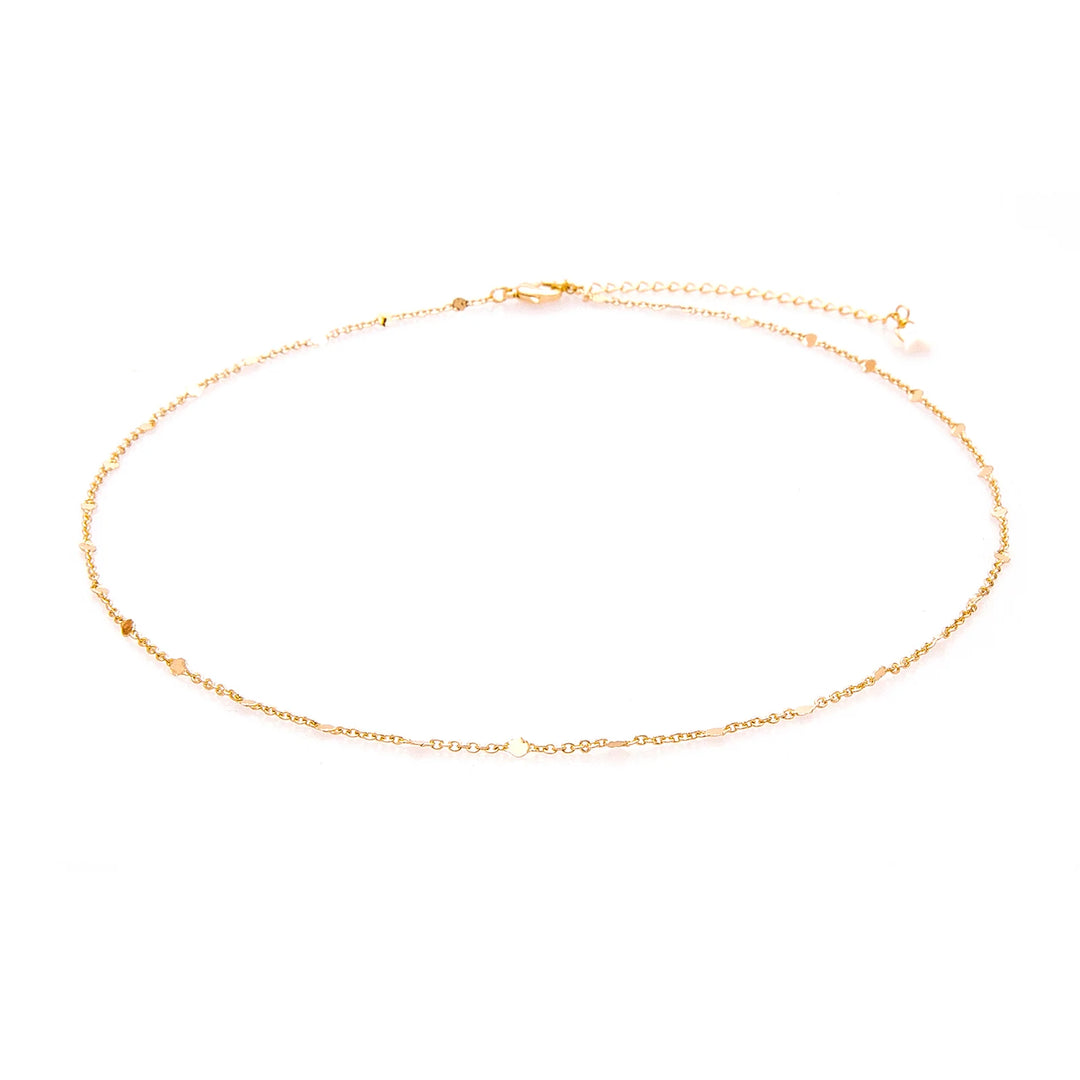 Circles in the Sand Metal Chain Necklace