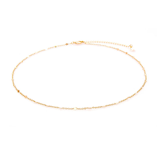 Circles in the Sand Metal Chain Necklace
