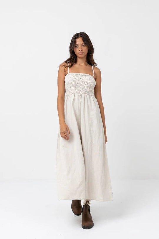 Classic Shirred Midi Dress - Davidson Provision Co.