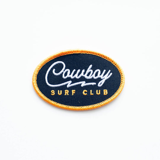 Cowboy Surf Club Embroidered Iron on Patch - Davidson Provision Co.